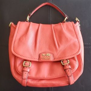 Coach Madison Annabelle Papaya Crossbody Purse